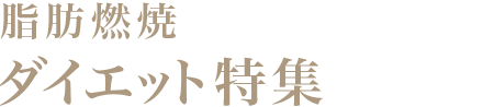 脂肪燃焼 ダイエット特集